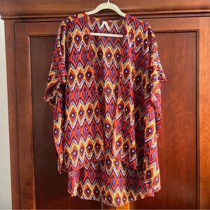 Truth NYC Swim Cover-Up with Geometric Diamond Pattern Size Large